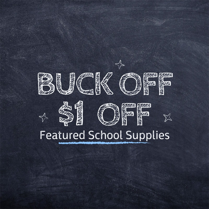 # BUCK OFF School Supplies