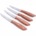 Gibson Home Seward  4Piece Steak Knives Set Stainless Steel Blades Wooden Handle Brown Clamshell Packaging (only 2 sets left in stock TAKE ALL) 25%OFF