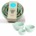 Martha Stewart Eagleson 3Piece Ceramic Mixing Bowl Set 3 Prep Bowls 3" (7.6cm)  4" (10cm)  5" (12.7cm) Martha Blue Solid Color *minimum order 2  sets* (order in increments of 2)