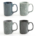18oz Ceramic Mug Sidewalk Blues 4 Colors *minimum order 4 units* (order in increments of 4)