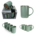 4Piece 17 oz Ceramic Mug Set Sage Green Solid Color Terracotta In Color Gift Box $5.95 a mug *minimum order 1 set*