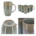 22 oz Tall Ceramic Latte Mug Jasper MOSS GREEN Double Reactive Stoneware *minimum order 6 mugs* (order in increments of 6)