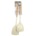 Martha Stewart Lockton 2Piece 14.75" Slotted Turner & Solid Turner Cooking Tools  Beech Wood Handle Silicone Nylon Head *minimum order 2 sets (order in increments of 2)