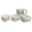 Gibson Home Inspired Gardens 17.5 oz Fine Ceramic Mug Gold Handle with Decal Open Stock with UPC Label *minimum order 4 units (order in increments of 4)