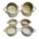Gibson Elite Monaco Circle One 6-inch Soup Bowl with Handles 4 Assorted Earthtones Colours Cream - Grey - Beige - Taupe *minimum order 4 bowls assorted (order in increments of 4 bowls mix)