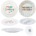 9.8" Pet Dog Reusable Melamine Plate Two Assortment BarkFest in Bed and It's My BarkDay Special dog food dog treats plate! *minimum order 8 plates mix two designs* (order in increments of 8)