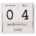 4.6"L White Block Calendar  Perpetual Calendar MDF Wood Distressed Rustic Look *min order 2 units* (order in increments of 2)