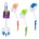Mr Handy Curved Cleaning Brush 11" Plastic Rubberized Handle 3 Assorted Colors *minimum order 6 units* (order in increments of 6)