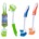 Mr Handy Square Cleaning Brush with Mini Brush 16" Plastic Rubberized Handle Square Head 3 Assorted Colors *minimum order 6 units* (order in increments of 6)