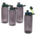 34oz Water Bottle with Screw Cap Grey Body Plastic *minimum order 6 units* (order in increments of 6)