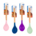 12.4" Silicone Spoon with Wooden Handle Value General Store *minimum order 4 units mix 4 colors* (order in increments of 4)