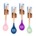 12.4" Silicone Slotted Skimmer Spoon W/ Wooden Handle Value General Store *minimum order 4 units* (order in increments of 4)