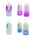 32oz Glass Water Bottle Wide Mouth with Silicone Sleeve OMBRE Colors *minimum order 4 units mix colors* (order in increments of 4 mix)