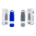 24 oz Glass Water Bottle Silicone Sleeve 2 Colors Assortment Gray & Blue **NO UPC** *min order 2 units mix*