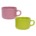 22 oz Ceramic Soup Mug Assorted in LIGHT PINK & LIME GREEN *minimum order 6 units assorted light pink and lime green*  (order in increments of 6)