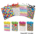 7"W x 9"H x 4"G Medium Gift Bag GEOMETRIC 4 Assorted Satin Ribbon Handles Tissue NOT Included *minimum order 6 units* (order in increments of 6)