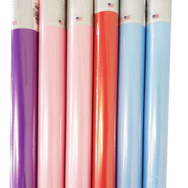 15 sq. ft. Premium Gift Wrap Paper Single Use PASTEL SOLIDS *minimum