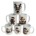 15oz Ceramic Mug FAUX KNIT STITCHING CHRISTMAS ICONS All White Inner & Handle Two-Sided Printing 6 Assorted Designs *minimum order 6 mugs mix* (order in increments of 6)
