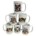 15oz Ceramic Mug FAUX KNIT STITCHING JOY TO THE WORLD 4 DESIGNS All White Inner & Handle Two-Sided Printing 4 Assorted Designs *minimum order 6 mugs mix* (order in increments of 6)