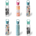 17.5oz Pyrex® Glass Water Bottle with Silicone Coating Change Colors 4 Prints (2-2-1-1 ratio) *min order 6 units mix* (order in increments of 6)
