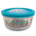 4-Cup 946ml Glass Food Storage Festive Gingerbread Houses BLUE *minimum order 2 units* (order in increments of 2) **25% OFF SALE PRICE!**