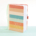 THE HAPPY PLANNER  SUNSET STRIPE DOT GRID JOURNAL *minimum order 1 unit*