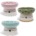 Handcrafted Rustic 4.4"dia. Ceramic Pedestal Small Pet Food Dish 3 Colours HEART RING MOSSY GREEN BLUE PINK SRP $15.95 each *minimum order 3 units mix 3 colours* (order in increments of 3 assorted) Last Chance Deal **DISCO** 50% OFF $6.95