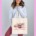 15"x16" 5oz Cotton Canvas Shopping Tote PINK BOOTS HAT HIGHLAND COW CHRISTMAS Natural Beige 26" Shoulder Straps  *minimum order 3 units* (order in increments of 3) **12 units left in stock**