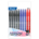 10pack Arrow Color Stick Pens 3 Colors Black Blue Red 1.0mm Medium Point BAZIC *minimum order 6 units* (order in increments of 6)