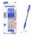 4count G-Flex Blue FUSE Tech Ink Oil Gel Pens w/ Cushion Grip 4count 1.0mm medium tip BAZIC *minimum order 6 units* (order in increments of 6)