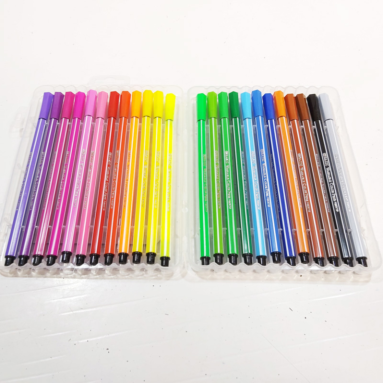 Fiber Tip Pen Washable Pens Colors 24count *min order 6 units ...