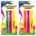 Highlighter Neon Multicolor Chisel 3count *minimum order 6 units* (order in increments of 6)