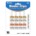16count Small 3/4 (19mm) Assorted Color Metallic Binder Clip 5/16 inch capacity BAZIC *minimum order 6 units* (order in increments of 6)