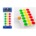3/4" 306count Round Label Stickers Red Yellow Green 306 Stickers. Ideal for coding, pricing, organizing and more. *minimum order 6 units* (order in increments of 6)