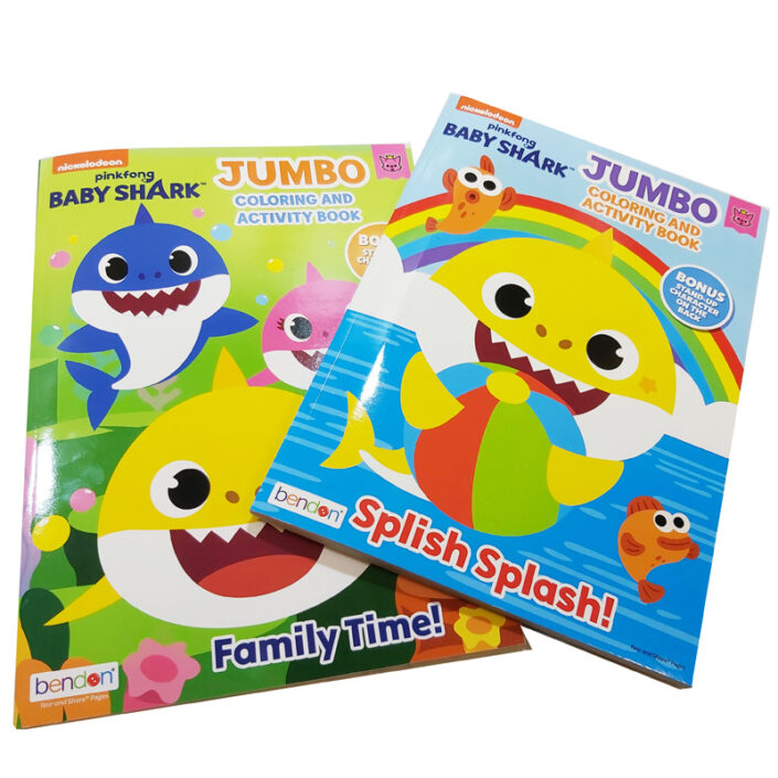 Coloring Book Activity Book Jumbo BABY SHARK *min order 6 units ...