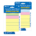 Stick On Notes Lined 3"x3" 3 x 40 Sheets Multi-color *minimum order 6 units* (order in increments of 6)