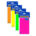 Stick On Notes NEON 70sheet Unlined 3" x 5" *minimum order 6 units* (order in increments of 6)