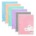 70-sheet 1-Subject Pastel Spiral Notebook College Ruled 6 Pastel Covers 3-hole punched to fit in binder 10.5" x 8"inches BAZIC *minimum order 6 units* (order in increments of 6)