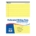 Writing Pad Canary Legal 8.5" x 11.75" 50 Sheets *minimum order 6 units* (order in increments of 6)