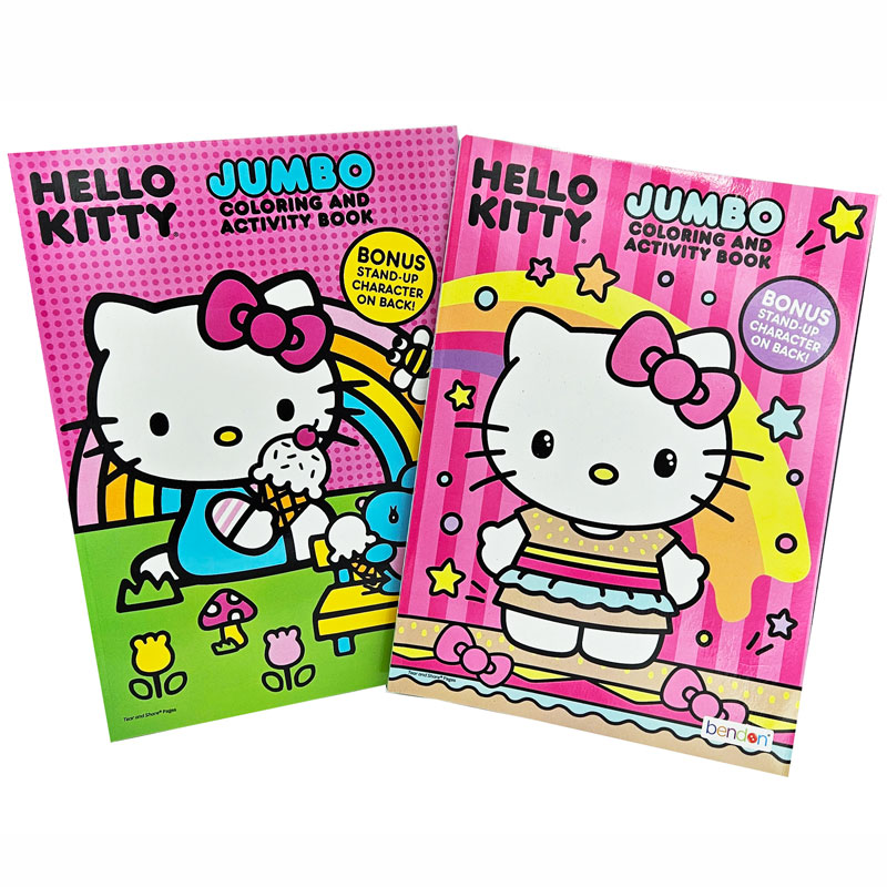 Activity & Coloring 80-Page Hello Kitty Jumbo Coloring Book 2 Cover ...