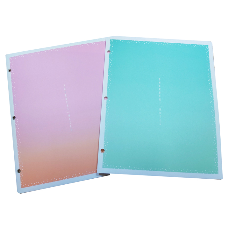 Sherbert Notes Pp Poly Folder Portfolio *minimum Order 10 Units 