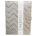Taupe Leatherette Chevron Gold Foil Padfolio with List Pad *minimum order 3 units* (order in increments of 3)
