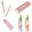 2Piece Marble & Metallic Gold Pen Set 5.5" L Retractable Pens Black Ink Multicolor Marble Kailo *minimum order 6 sets* (order in increments of 6) BTS BUCKOFF PROMO $1 Off $2.95