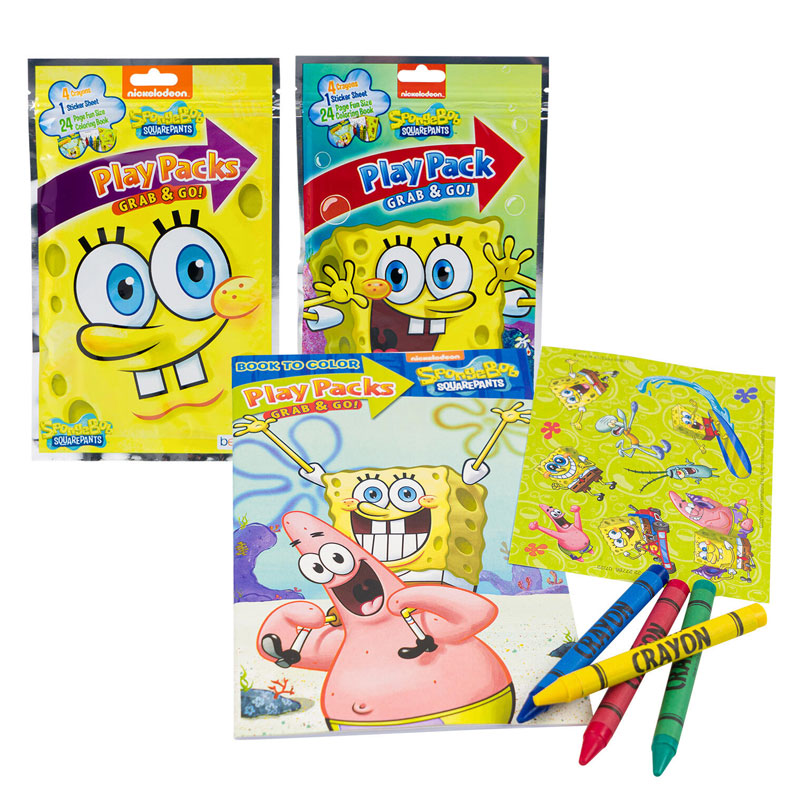 Children Play Pack Grab & Go! SpongeBob Squarepants *minimum order 6 ...