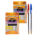 BIC 10count Cristal Xtra Smooth Ball Pens Medium Point Red and Blue MIX *minimum order 6 units mix red and blue 10count packs* (order in increments of 6)