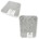 U Brands Modern Bevel Linen Bulletin Board Trendy Premium Linen Surface Light Grey Color 11" X 14" *minimum order 2 units* (order in increments of 2)