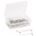 U Brands Silver T Pin Set 100count in Plastic Storage 1.5” Chrome *minimum order 6 units* (order in increments of 6)