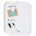 U Brands Modern Bevel White Frame Magnetic Dry Erase Board 11”x14” 1 Magnet 1 Eraser Cap Marker *minimum order 2 units* (order in increments of 2)
