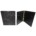 U Brands 1" 3-Ring Fashion Binder CLASSIC GEO ALL BLACK *minimum order 4 units* (order in increments of 4)