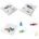 U Brands Magnetic Push Pins 6count Colors 0.75" for Dry Erase Boards Polybag Packaging *minimum order (6) 6count units* (order in increments of 6)